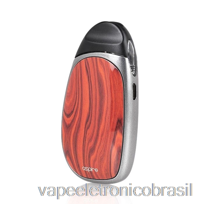 Vape Recarregável Aspire Cobble Aio Pod Kit Grão De Madeira